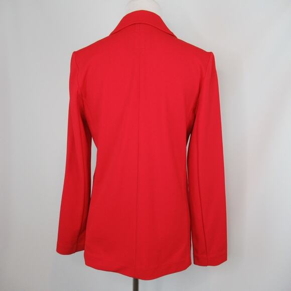 SANCTUARY The Boss Lady Bette Blazer Red Double Breasted Jacket Small Oversized - Picture 6 of 15